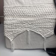 Conjunto de lençóis PiuBelle Piu Belle branco algodão QUEEN renda borla triângulo acabamento NOVO comprar usado  Enviando para Brazil