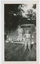 Foto vintage cabelo cacheado Brothers Country sorrisos sardas descalço Carro Década De 1940 comprar usado  Enviando para Brazil