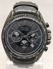 Relógio de pulso masculino Aweome Hugo Boss cronógrafo quartzo mostrador preto pulseira de couro comprar usado  Enviando para Brazil