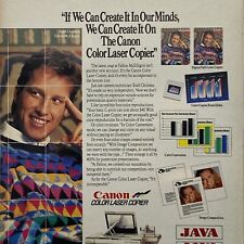 Canon 1988 copiadora láser a color impresión anuncio Java Todd Christen foto create de colección años 80 segunda mano  Embacar hacia Argentina
