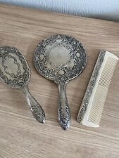 silver plated dressing table set for sale  LEICESTER