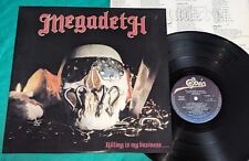 Megadeth - Killing Is My Business LP 2ª Imprensa BRASIL 1990 INSERT comprar usado  Brasil 