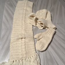 White hand knit for sale  Muskegon