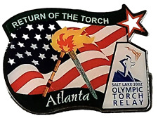 Olympics 2002 Salt Lake City Olympic Torch Relay Atlanta Lapel Pin for sale  Shipping to South Africa
