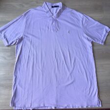 Camisa polo masculina Ralph Lauren tamanho 4XLT 4XL alta roxa lavanda manga curta logotipo, usado comprar usado  Enviando para Brazil