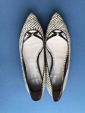 Used, JASON WU Watersnake Pointed Toe Ballet Flats Nude/Black 39 for sale  Shipping to South Africa