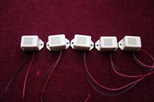 FIVE 6 VOLT BUZZERS WITH 150mm FLYING LEADS - FREE POSTAGE  for sale  Shipping to South Africa