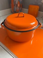 Vintage enamelware orange for sale  Shipping to Ireland