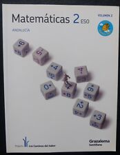 Matematicas 2º- ESO-ANDALUCIA.-VOL 2-GRAZALEMA-SANTILLANA(Libro Usado) /1 segunda mano  Entrerríos