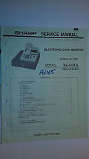 Sharp XE-1016 manual de serviço livro de reparo original caixa registradora gaveta de dinheiro comprar usado  Enviando para Brazil
