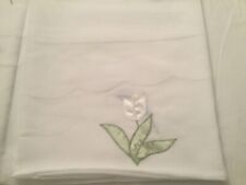 Linda cortina de chuveiro branca com lindas tulipas e arcos brancos para ganchos comprar usado  Enviando para Brazil