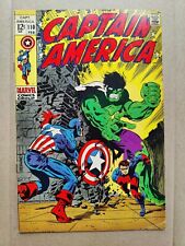 Capitán América 110 Marvel 1969 en muy buen estado/en buen estado Jim Steranko Hulk primera Madame Hydra Viper segunda mano  Embacar hacia Argentina