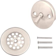 Trip Lever Tub Trim Kit Set with 2 Hole Overflow Face Plate, Overflow and Screws for sale  Shipping to South Africa