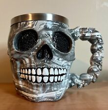 Grinning silver skull for sale  Dexter