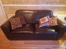 Faux leather settee for sale  LONDON
