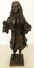 Antique Bronze Sculpture of MOLIERE signed by LEON PILET (French 1836 - 1916)  for sale  Canada