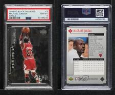 Usado, 1998-99 cubierta superior negro diamante Michael Jordan #7 PSA 8 corte segunda mano  Embacar hacia Mexico