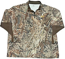 Under Armour Mossy Oak Camo 1/4 Zip Jacket XXL Camouflage Duck Blind 2XL Mens for sale  Fishkill