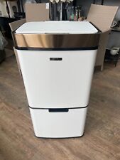 75 Litre Motion Sensor Multi Compartments Rubbish & Recycling Bin White/Copper for sale  Shipping to South Africa