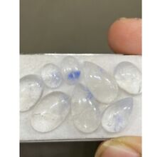 Used, Dumortierite in quartz pear Oval cabochons pcs 8 Wt 33 cts size 9x6.8-19x7.5mm for sale  Shipping to South Africa