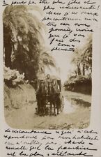 Cartão postal RPPC líbia, TRIPOLI de Barbarie, carrinho de cavalo, carruagem (1899), usado comprar usado  Enviando para Brazil
