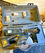 Cordless Panasonic metal cutter EY3530, charger, battery, blades and case for sale  Shipping to South Africa