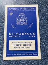 Kilmarnock partick thistle for sale  KILWINNING