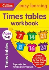 ¿Collins Easy Learning Age 7-11 años? Tablas de tiempos libro de trabajo edades 7-11: nueva edición segunda mano  Embacar hacia Argentina