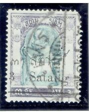 TAILÂNDIA 1909 Wat Jang Sobretaxa 3s em 3a (Violeta e Ardósia) FU (Puket PM) comprar usado  Enviando para Brazil