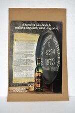 Destilaria vintage Glenfiddich puro malte uísque escocês publicidade impressão litho, usado comprar usado  Enviando para Brazil