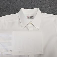 Camisa social masculina Turnbull & Asser 18,5 branca 100% algodão punho encharcado feita na Inglaterra comprar usado  Enviando para Brazil