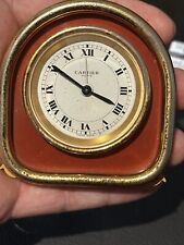 Reloj despertador de viaje Cartier, París, hecho en Suiza 15j necesita reparación, usado segunda mano  Embacar hacia Argentina