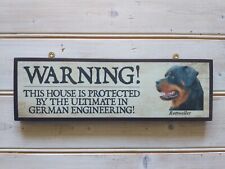 Rottweiler warning sign for sale  WISBECH