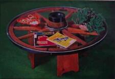 Old WAGON WHEEL TABLE How-to build PLANS Coffee Table for sale  Shipping to South Africa