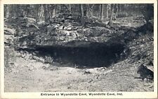 Postal de entrada a la cueva de Wyandotte Indiana sin usar segunda mano  Embacar hacia Mexico