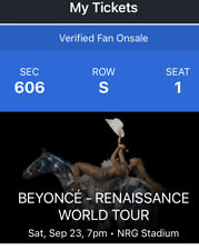Tickets beyonce nrg for sale  Houston