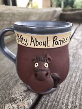 Used, Potty About Ponies Mug Studio Pottery Horses Equestrian Country Cottage Gift for sale  Shipping to South Africa