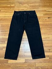 Calça jeans Levi’s 550 masculina ajuste relaxado perna reta jeans preta tamanho 42x30 comprar usado  Enviando para Brazil