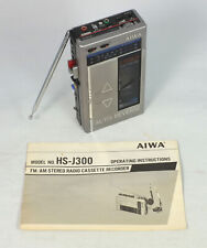 Vintage Aiwa HS-J300 Gravador Portátil AM/FM Leitor de Cassete para Reparo comprar usado  Enviando para Brazil