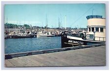 Postcard WA Commercial Fishing Boats Dock Pier Harbor View Seattle Washington   for sale  Florence