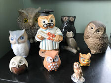 Owl figurine collection for sale  ANDOVER