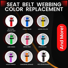 SEAT BELT COLOR WEBBING REPLACEMENT SERVICE -  24HR TURNAROUND ⭐️ ⭐️ ⭐️ ⭐️ ⭐ for sale  Shipping to South Africa