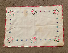 Vtg embroidered floral for sale  Pine Grove