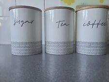 tea coffee sugar canisters for sale  ERITH