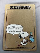 Quadro de avisos de cortiça vintage 1958 Peanuts Snoopy mensagem! comprar usado  Enviando para Brazil
