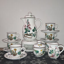 Używany, Serwis do kawy na 6 osób Villeroy & Boch wzór Botanica niemiecka porcelana na sprzedaż  PL