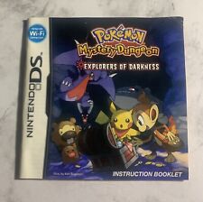 Pokemon Mystery Dungeon Explorers of Darkness Nintendo DS {Solo manual} segunda mano  Embacar hacia Argentina