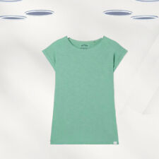 Camiseta feminina Ex Fat Face manga curta algodão orgânico hera verde, usado comprar usado  Enviando para Brazil