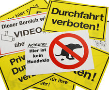 Warnschild hinweis schild gebraucht kaufen  Mühlhausen