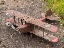 Vintage 1930/40's Meccano Biplane Model Aeroplane Constructor Series Number Two, used for sale  Shipping to South Africa